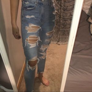 Abercrombie ripped jeans